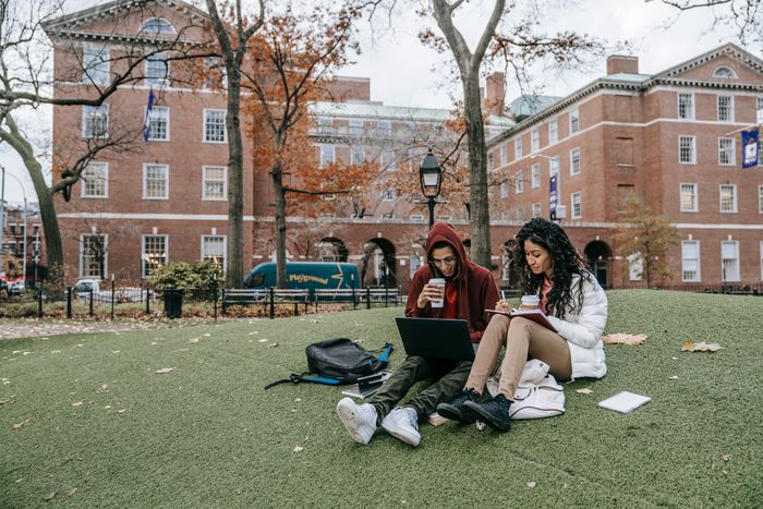 Student on campus